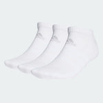 Adidas Cushioned Low-Cut Socks 3Pairs Ankle Socks White Unisex