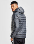 Adidas Originals Padded Puffa Jacket Mens Grey GN4502