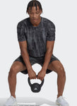 Adidas Workout SPRAY DYE TEE - Grey - Gym - HM9914