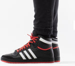 Adidas Top Ten HI Basketball Trainers 'BLACK/RED' EF6365 - Branded Reloaded 