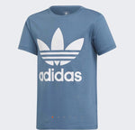 Adidas Unisex Boys/Girls Trefoil T-shirt - Blue DH2472 - Branded Reloaded 