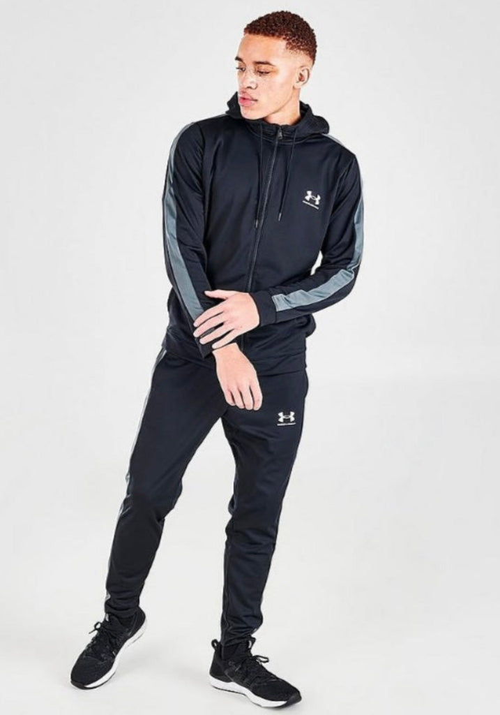 Under Armour Knit Hooded Tracksuit UA Black Full Suit XXL 1370153-001 -  Branded Reloaded