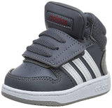 Adidas Mid Hoops Infants Hi-Top Trainers Velcro Fastening EE6717 - Branded Reloaded 