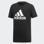 Adidas Boy's Must Haves Badge of Sport T-shirt - Black/White (DV0816) - Branded Reloaded 