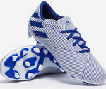Adidas Mens  Nemeziz Football Boots 19.4 FxG Cleats - EF1707 - White - Branded Reloaded 